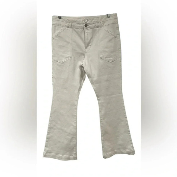 Frame Double Button NWT WHITE FLARE JEAN - Picture 2 of 13